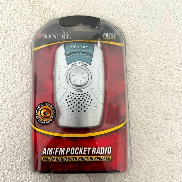 SENTRY PR799 AM/FM POCKET RADIO BUILT-IN SPEAKER NEW COMPACT, CONVENIENT - Picture 4 of 4